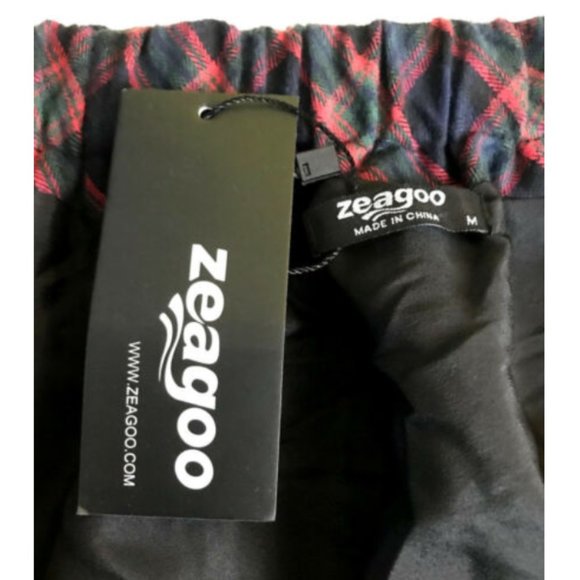 NEW  Zeagoo Pleated Elastic Waist Tartan Skirt NWT - Picture 3 of 6